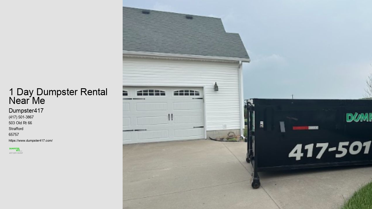 One Day Dumpster Rental Near Me