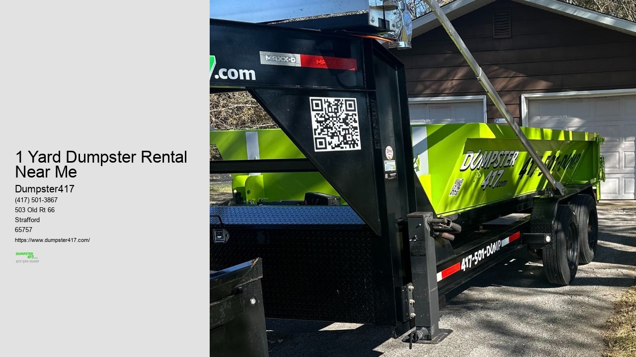 1 Yard Dumpster Rental Near Me